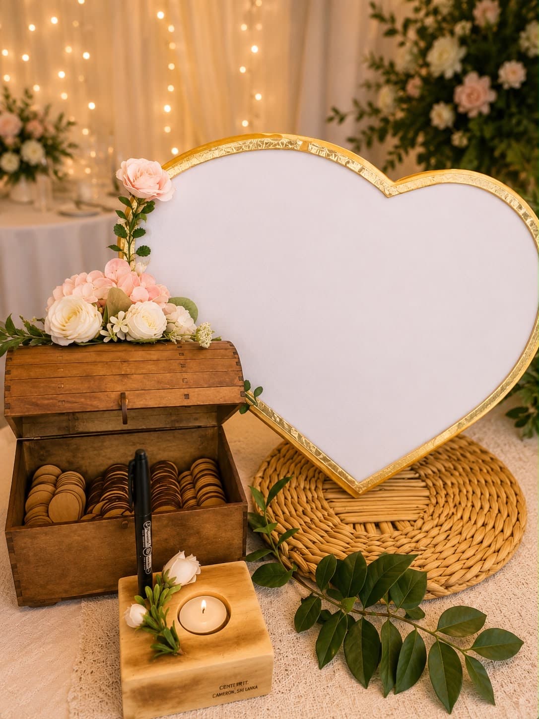 Cuadro de Firmas, diseño de Flora Eventos Florales