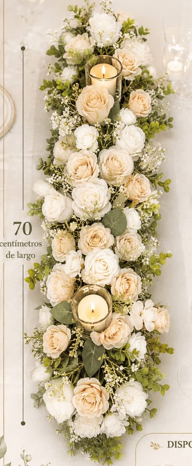 Bouquet Floral Mesa Principal, diseño de Flora Eventos Florales