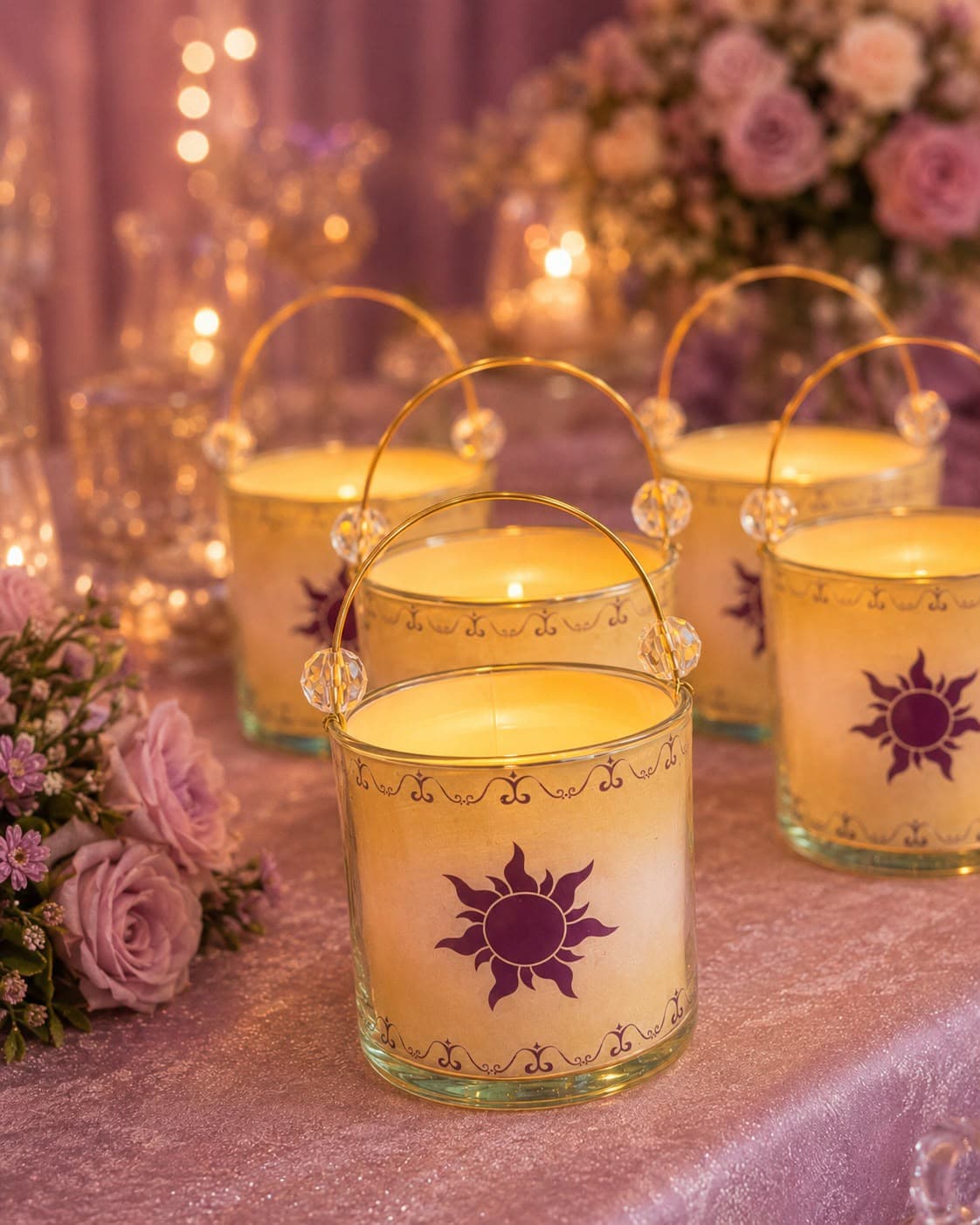 Lámparas Rapunzel, diseño de Flora Eventos Florales