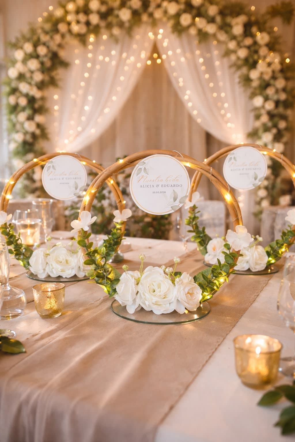 Argolla Trenzada Clásica, diseño de Flora Eventos Florales