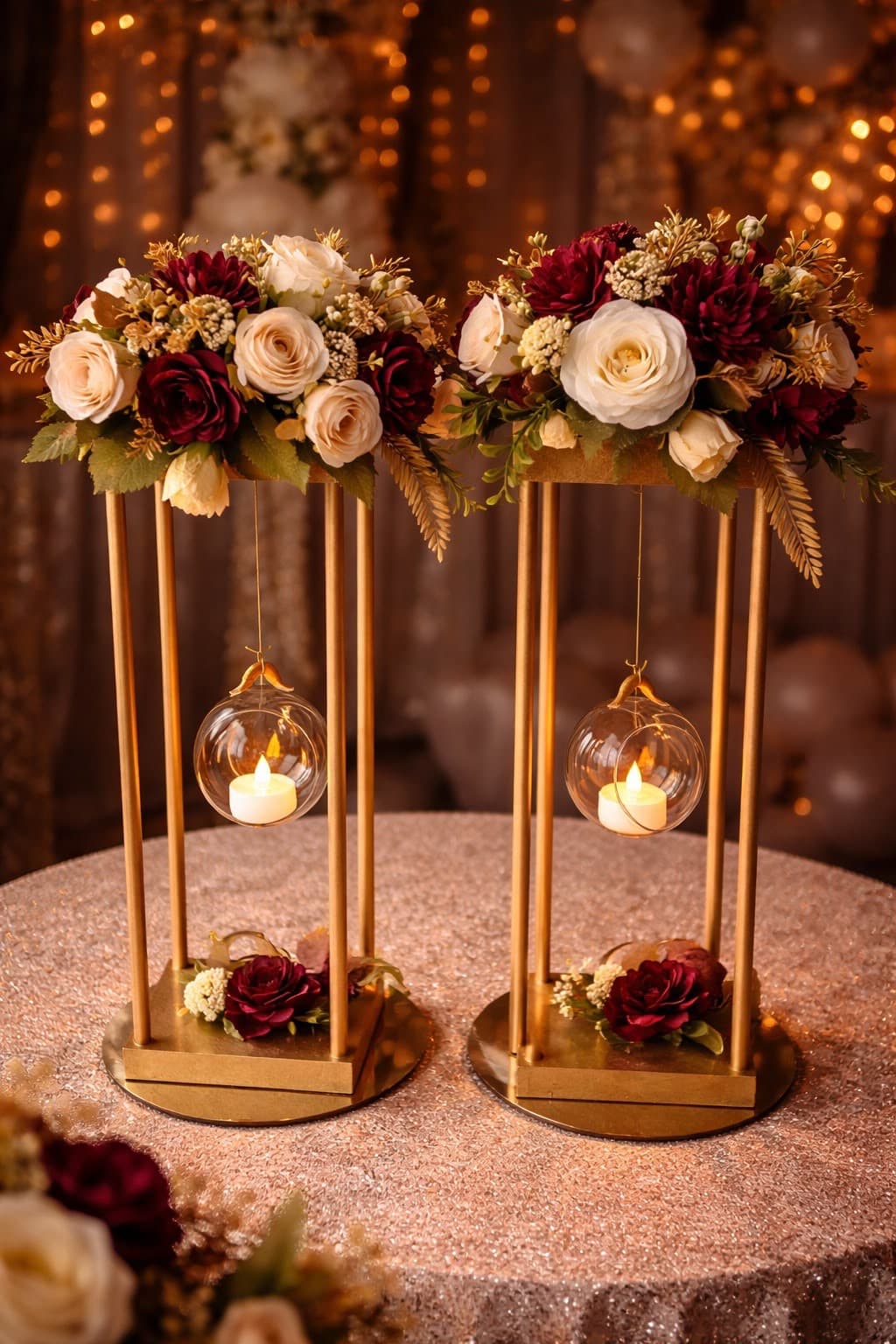 Farol Varilla Copón, diseño de Flora Eventos Florales