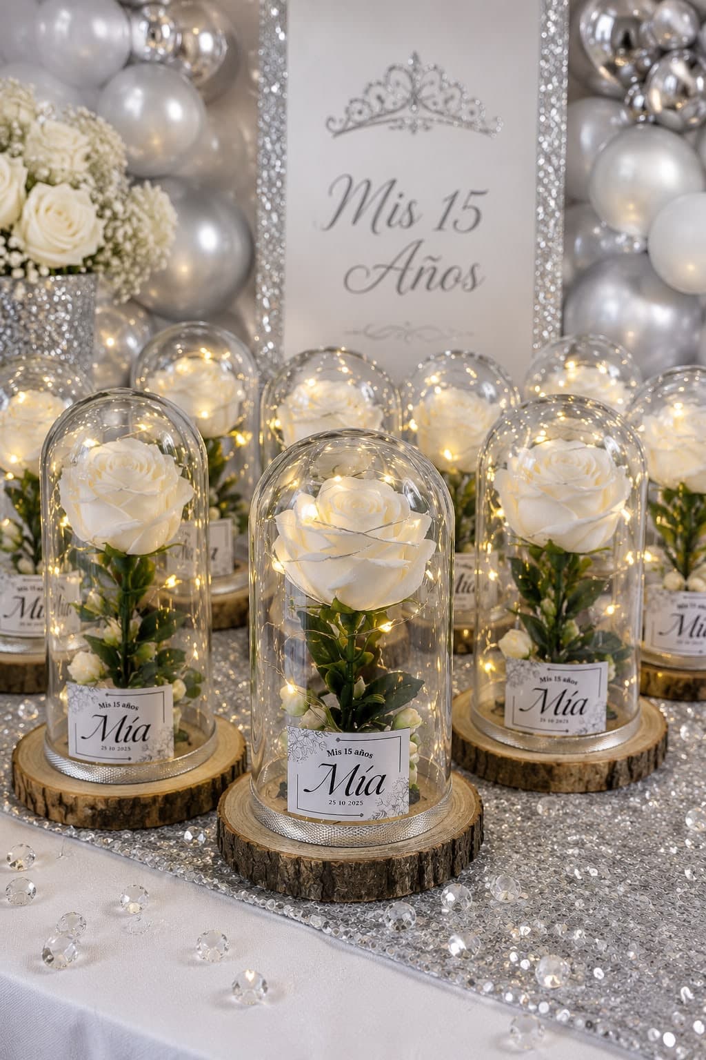 Cúpula Rodaja, diseño de Flora Eventos Florales